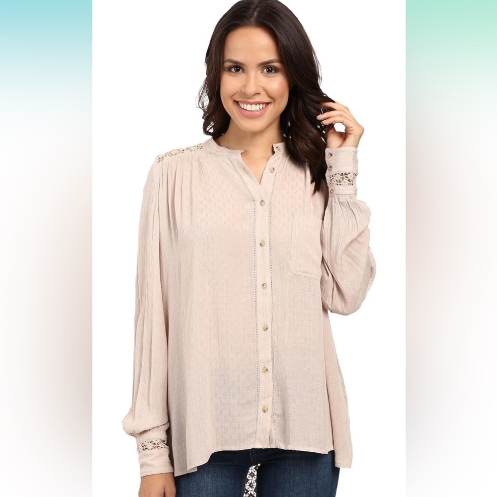 Free People The Best Button Down Shirt size M
